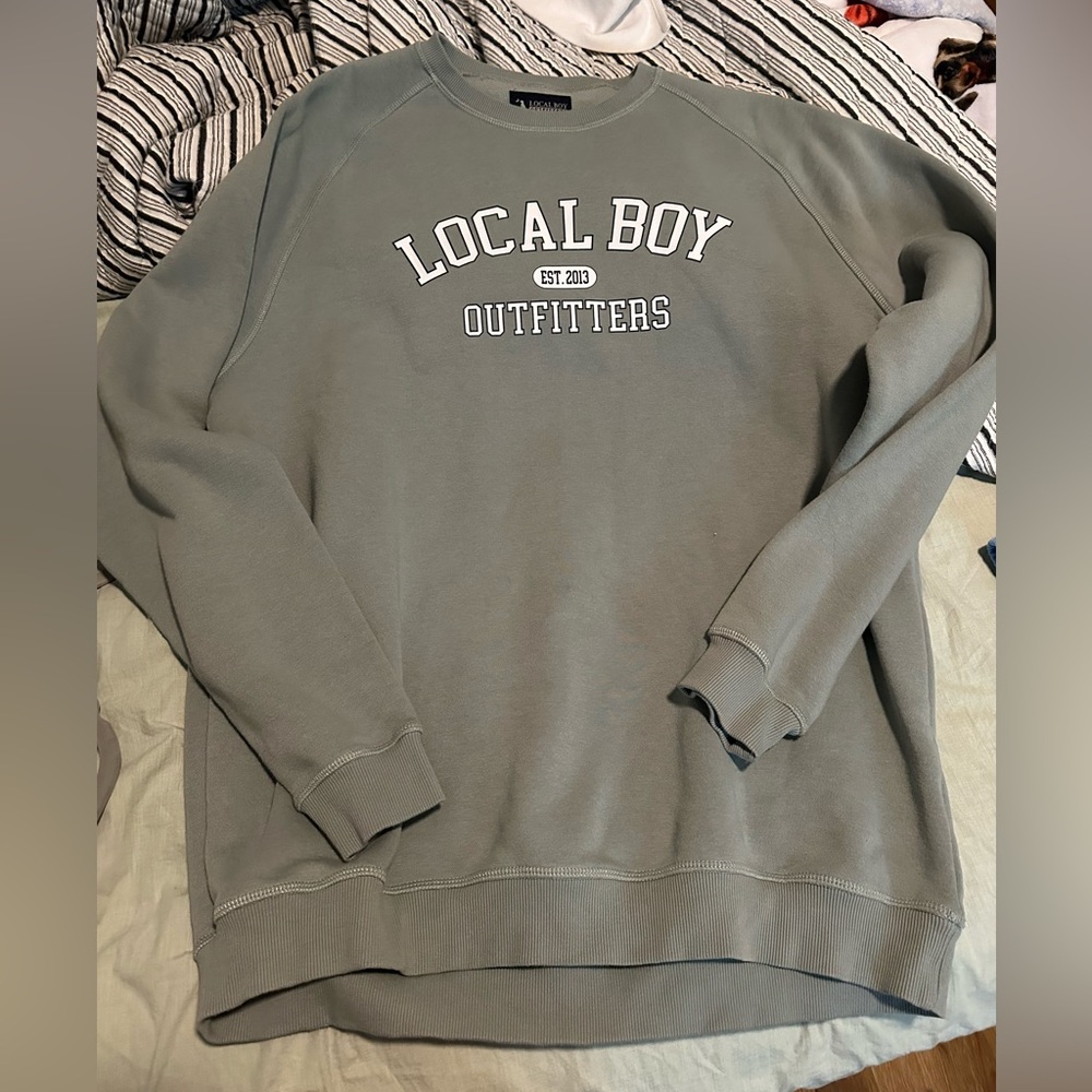 Local Boy Outfitters Sage Green Crewneck Sweatshirt